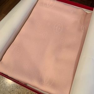 Authentic Pink Cartier Pashmina Shawl